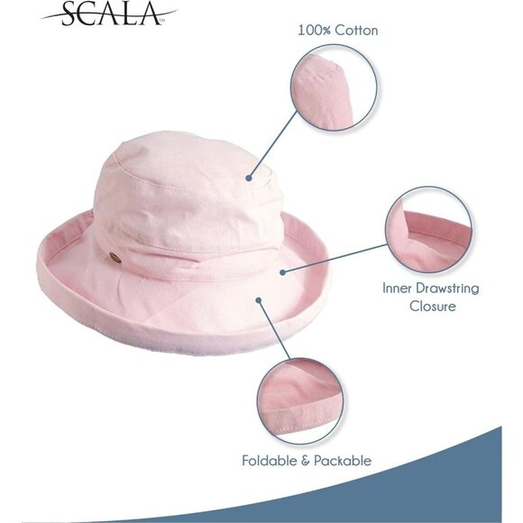 Women\'s Cotton Sun Hat Medium Brim Packable Travel Fashion Accessory main image 5